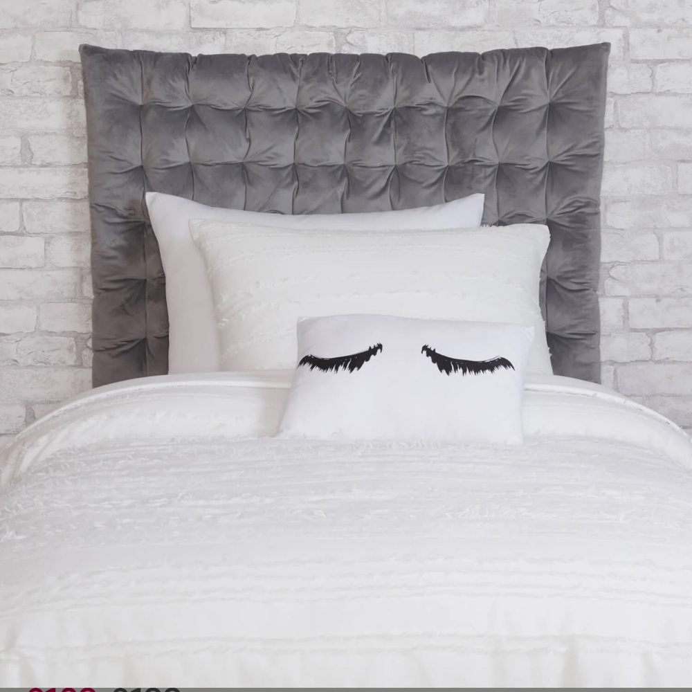 College Dorm Tufted Cushioned Headboard